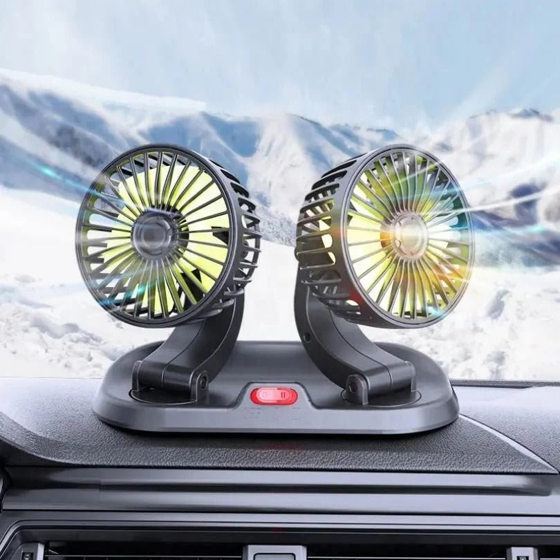 Double Headed Vehicle Fan